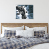 Viking Warrior Canvas Afdruk (Insitu (Slaapkamer))