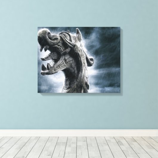 Viking Warrior Canvas Afdruk (Insitu (Houten vloer))