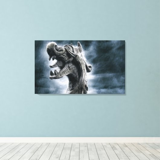 Viking Warrior Canvas Afdruk (Insitu (Houten vloer))