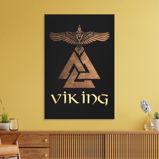 Viking Warrior Canvas Afdruk (Insitu (Woonkamer))