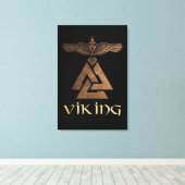 Viking Warrior Canvas Afdruk (Insitu (Houten vloer))