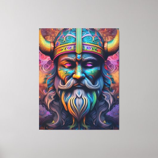Viking Warrior Canvas Print (Voorkant)
