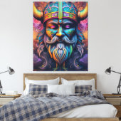 Viking Warrior Canvas Print (Insitu (Slaapkamer))