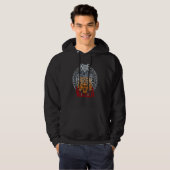 Viking warrior fighter Valhalla runes Norse compas Hoodie (Voorkant volledig)