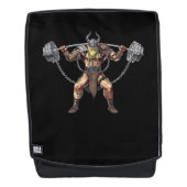 Viking Warrior Fitness Weight Lifting Rugtassen (Voorkant)
