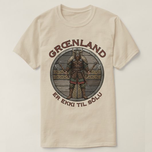 Viking Warrior Greenland T-shirt (Design voorkant)