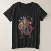 Viking Warrior Grote Maat T-shirt (Design voorkant)