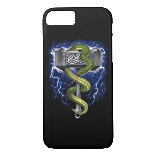 Viking Warrior Hammer Case-Mate iPhone Case (Achterkant)