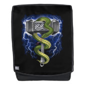 Viking Warrior Hammer Rugtassen (Voorkant)