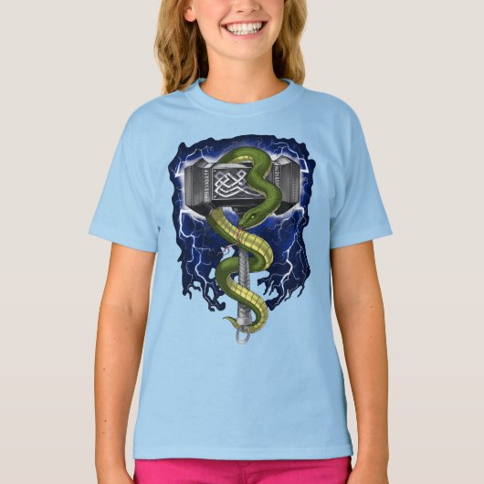 Viking Warrior Hammer T-shirt (Voorkant)