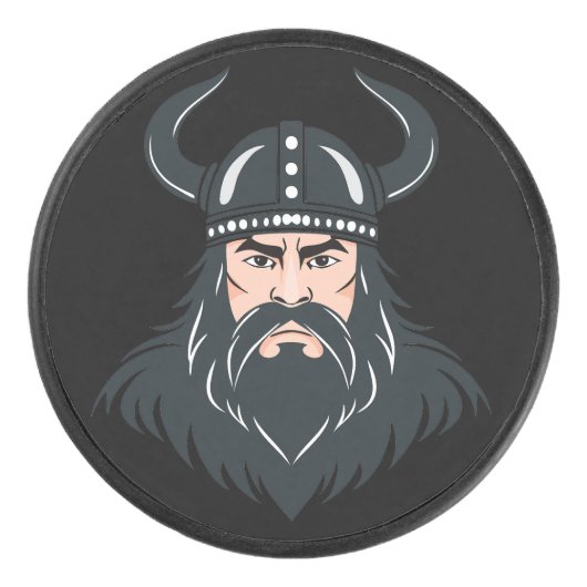 viking warrior hockey puck (Voorkant)