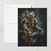 Viking Warrior in Authentic Attire Briefkaart (Voorkant / Achterkant)