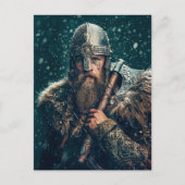 Viking Warrior in Authentic Attire Briefkaart (Voorkant)