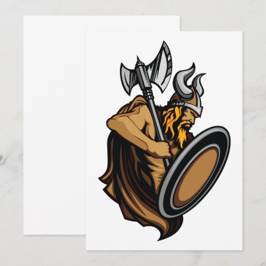 Viking Warrior Kaart (Voorkant / Achterkant)