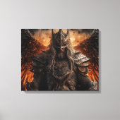 Viking Warrior Knight - Uitgerekte canvas Print (Voorkant)