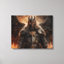 Viking Warrior Knight - Uitgerekte canvas Print