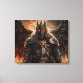 Viking Warrior Knight - Uitgerekte canvas Print