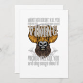 Viking Warrior Nordic Mythology Valhalla Gif Kaart (Voorkant / Achterkant)