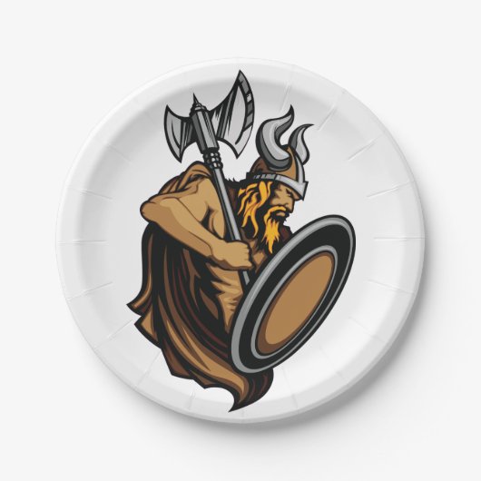 Viking Warrior Papieren Bordje (Voorkant)