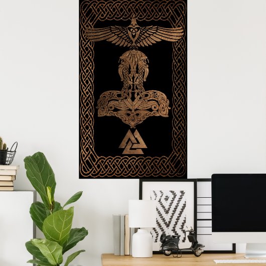 Viking Warrior Poster (Thuiskantoor)