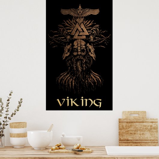 Viking Warrior Poster (Keuken)