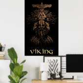 Viking Warrior Poster (Thuiskantoor)