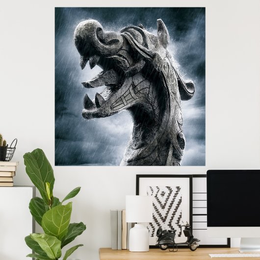 Viking Warrior Poster (Thuiskantoor)