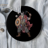Viking Warrior Ronde Button 6,0 Cm (In situ)
