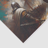 Viking Warrior Ship Decoupage Tissuepapier (Detail)