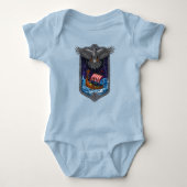 Viking Warrior Ship Raven Romper (Voorkant)