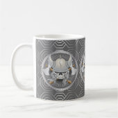 Viking Warrior Skull Koffiemok (Links)