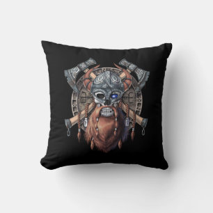 Viking Warrior Skull Kussen