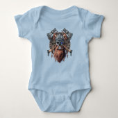 Viking Warrior Skull Romper (Voorkant)