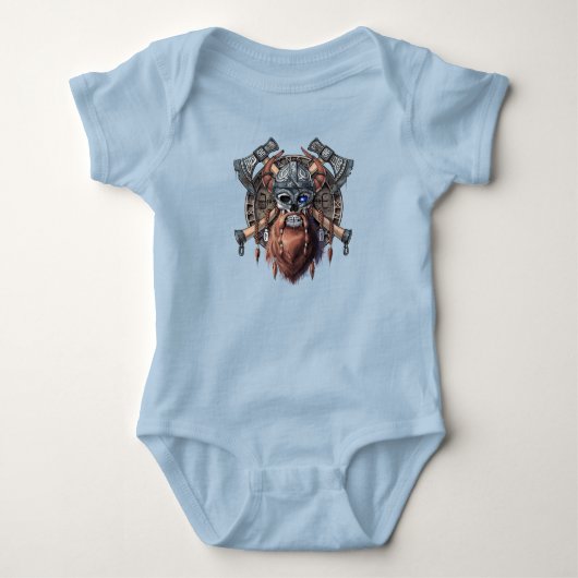 Viking Warrior Skull Romper (Voorkant)