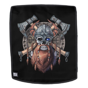 Viking Warrior Skull Rugtassen