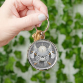 Viking Warrior Skull Sleutelhanger (Hand)