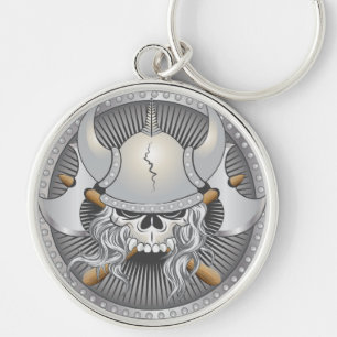 Viking Warrior Skull Sleutelhanger