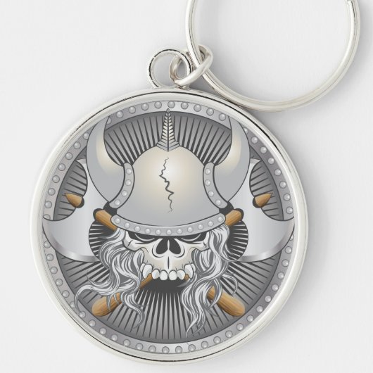 Viking Warrior Skull Sleutelhanger (Voorkant)