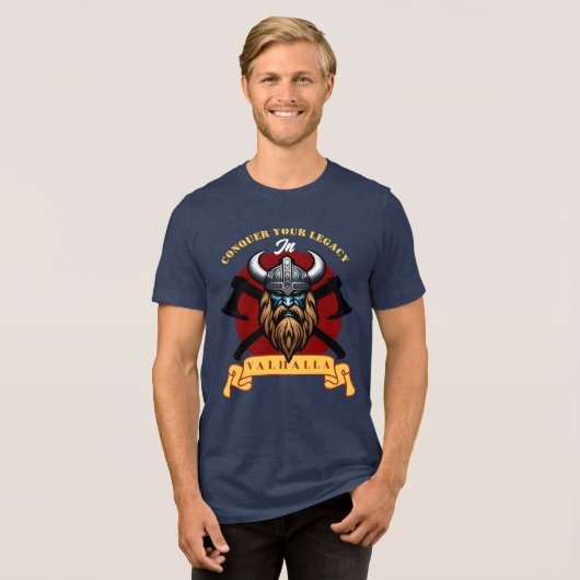 Viking Warrior Tri-Blend Shirt (Voorkant volledig)