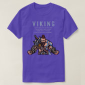 Viking Warrior Valhalla wacht op me waar de Brave T-shirt (Design voorkant)