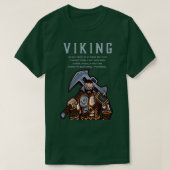Viking Warrior Valhalla wacht op me waar de Brave T-shirt (Design voorkant)