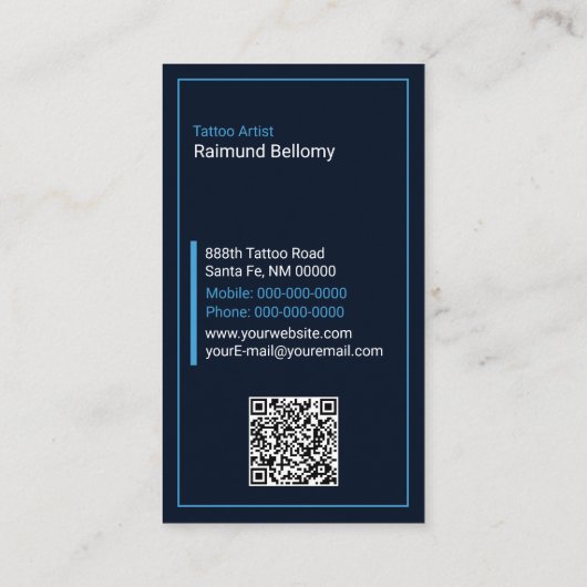 Viking Warrior Visitekaartje (Achterkant)