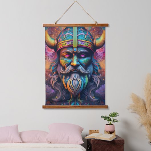 Viking Warrior wandtapijt Hangend Wandkleed (Slaapkamer)