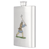 Viking Warrior Wielding Broad-Ax Flacon (Links)