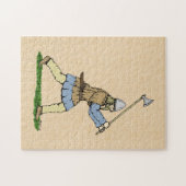 Viking Warrior Wielding Broad-Ax Legpuzzel (Horizontaal)