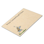 Viking Warrior Wielding Broad-Ax Notitieblok (Schuin)