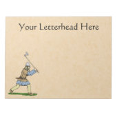 Viking Warrior Wielding Broad-Ax Notitieblok (Voorkant)