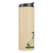 Viking Warrior Wielding Broad-Ax Thermosbeker (Gedraaid links)