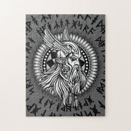 Viking Warrior Winged Helmet Legpuzzel