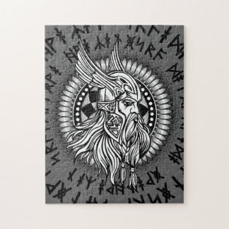 Viking Warrior Winged Helmet Legpuzzel